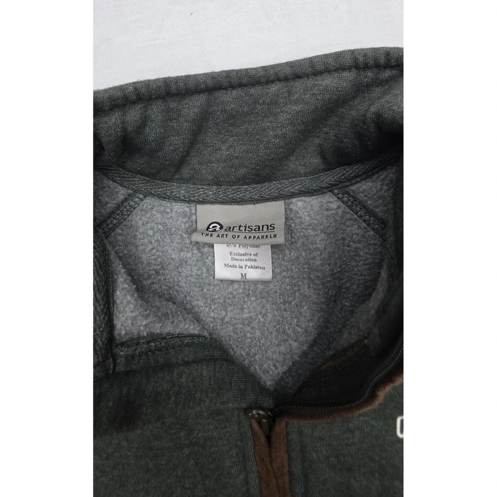 Artisans Green Canal Park Brewing 1/4 Zip Pullover Sweatshirt Size Medium